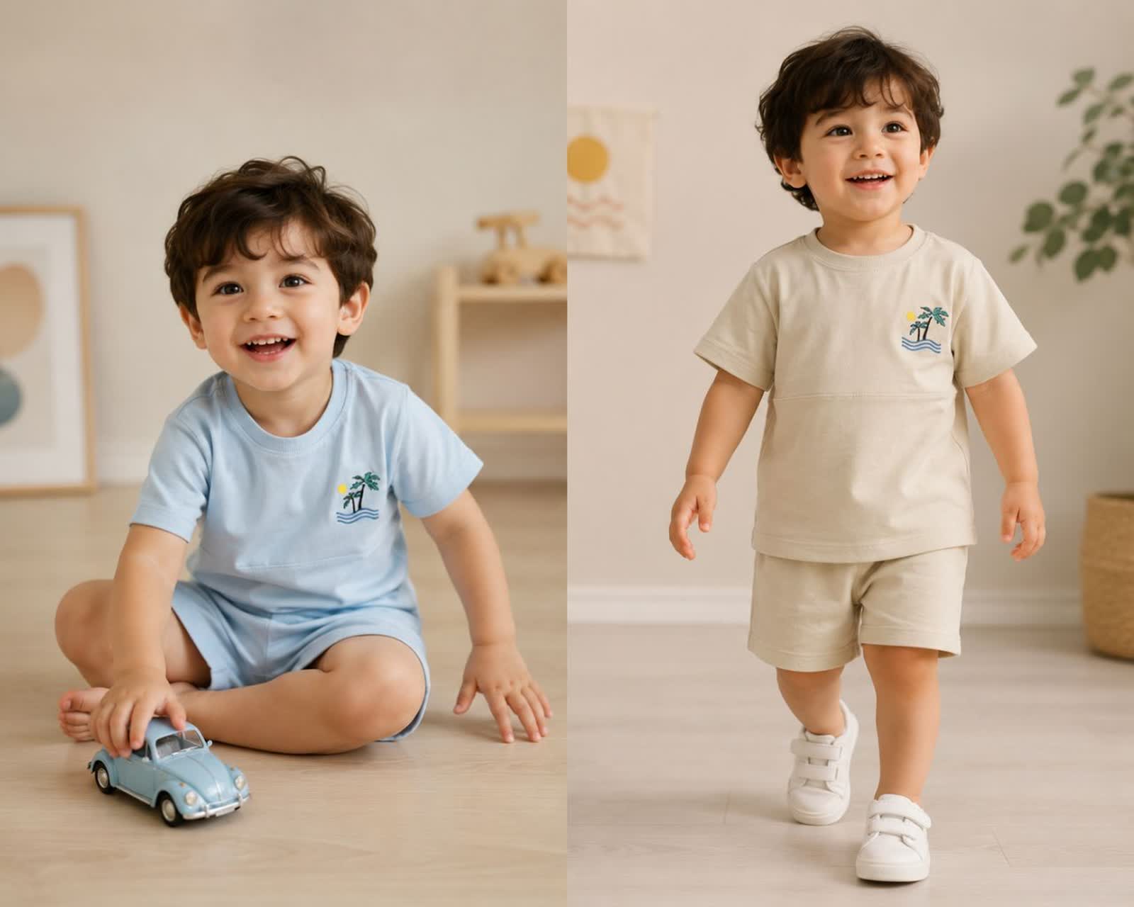 تیشرت شلوارک نخل